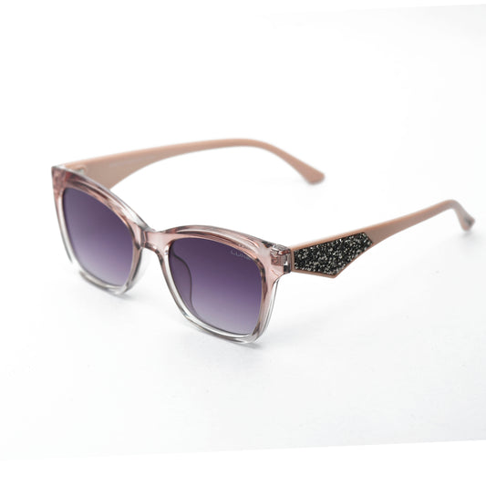 Luxe Shades "Radiant Aura" - Elegant Gradient Sunglasses with Textured Accents