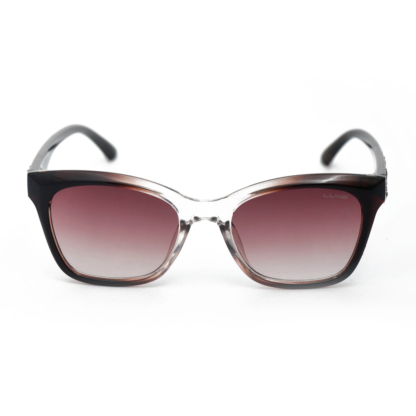 Luxe Shades "Radiant Aura" - Elegant Gradient Sunglasses with Textured Accents