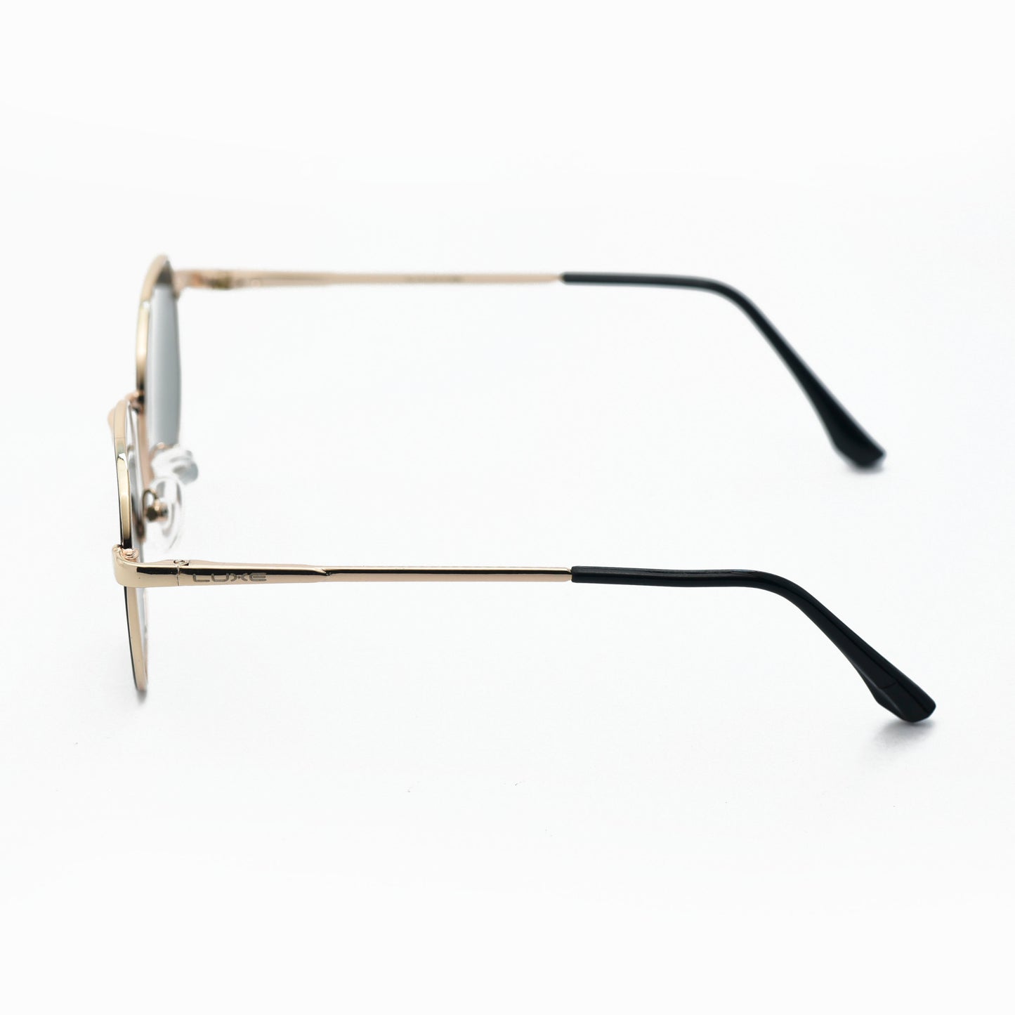 Luxe Shades "Geometric Charm" - Modern Gold Hexagonal Sunglasses