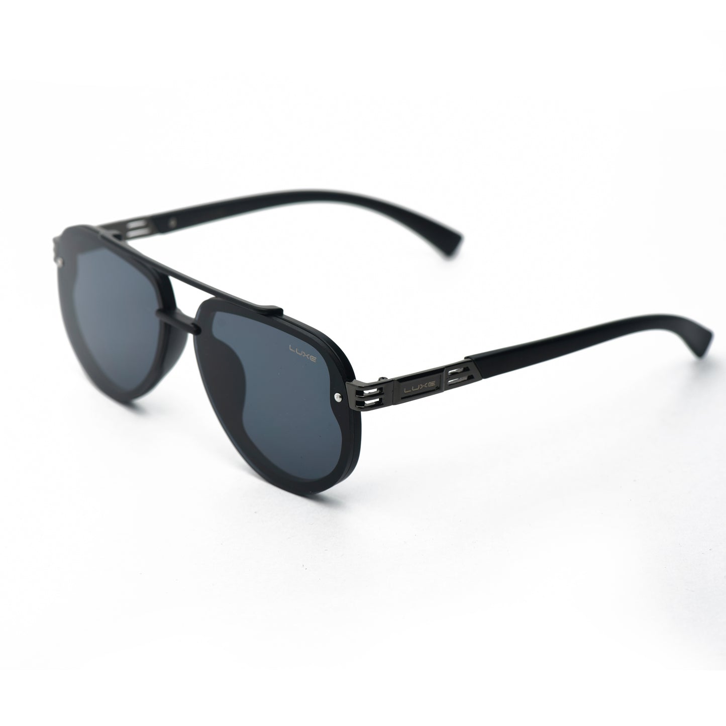 Stealth Aviator - Modern Black Designer Sunglasses with Luxe Finish