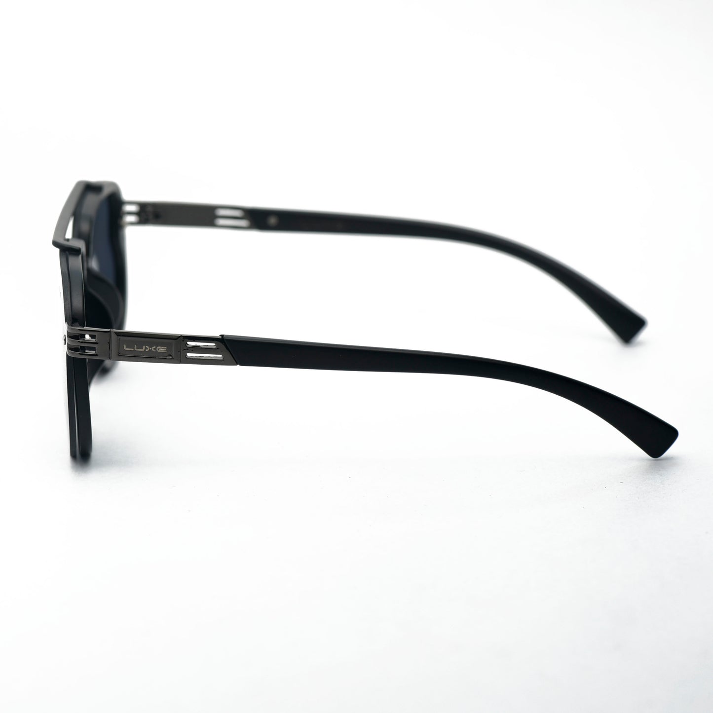 Stealth Aviator - Modern Black Designer Sunglasses with Luxe Finish