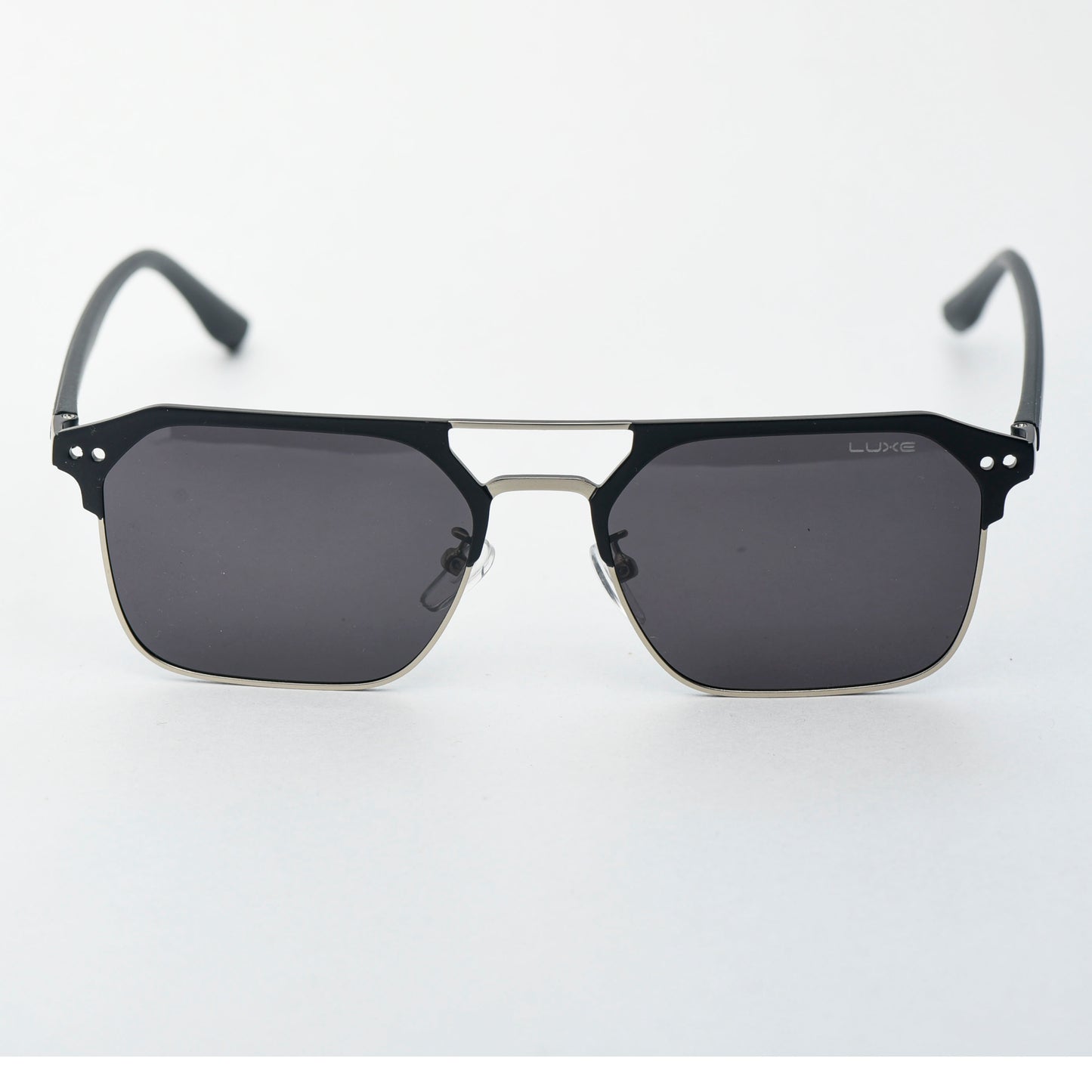 LUXE Semi-Rimless Black Sunglasses – Sharp. Sleek. Sophisticated.