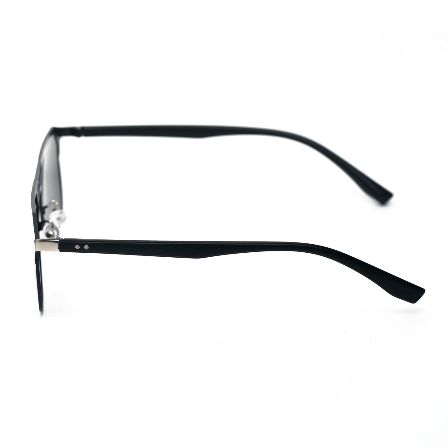 LUXE Semi-Rimless Black Sunglasses – Sharp. Sleek. Sophisticated.