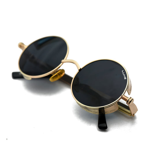 LUXE Steampunk Round Sunglasses – Born to Break the Rules